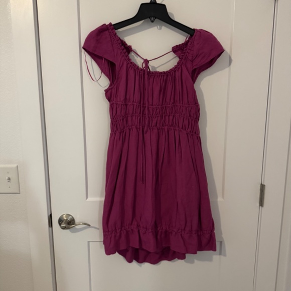 NWT Anthropologie Smocked-Waist Mini Dress - Picture 2 of 9